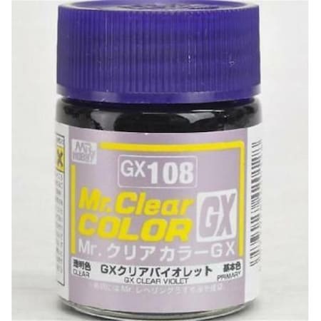 Gunze 18 ml Bottle Paint, Clear Violet GUZGX108
